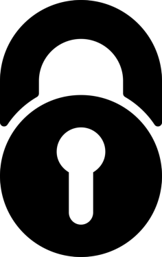 Padlock Symbol For Lock Interface Sticker Svg Vector, Free Vectors File